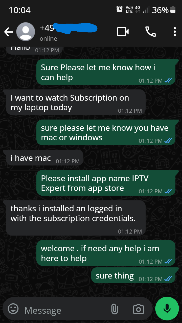 customer feedback trex IPTV